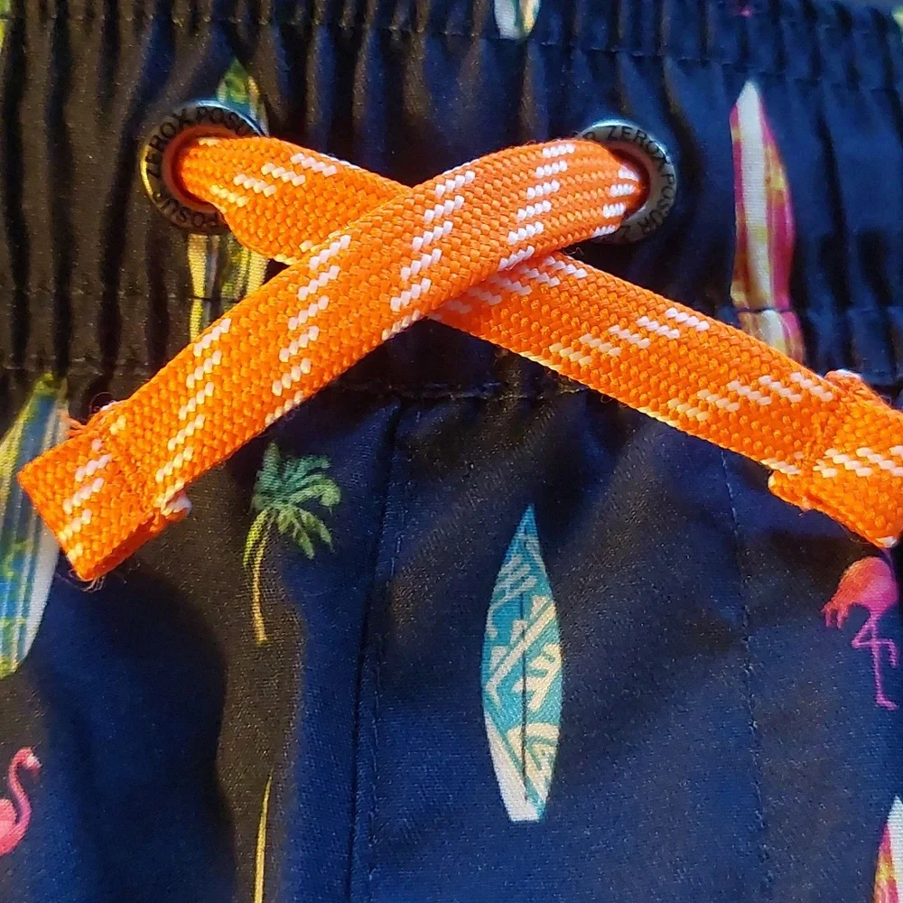 Zeroxposur Boys Size Large 14/16 Swim Trunks Shorts Navy Blue Surf Boards